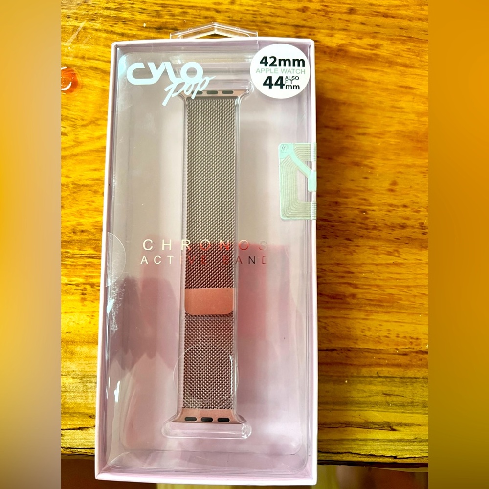 NIB Rose Gold Cylo Pop Chronos Active WristBand For Apple Watch 42/44 Mm